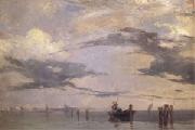Richard Parkes Bonington View of the Lagoon near Venice (mk05) USA oil painting reproduction